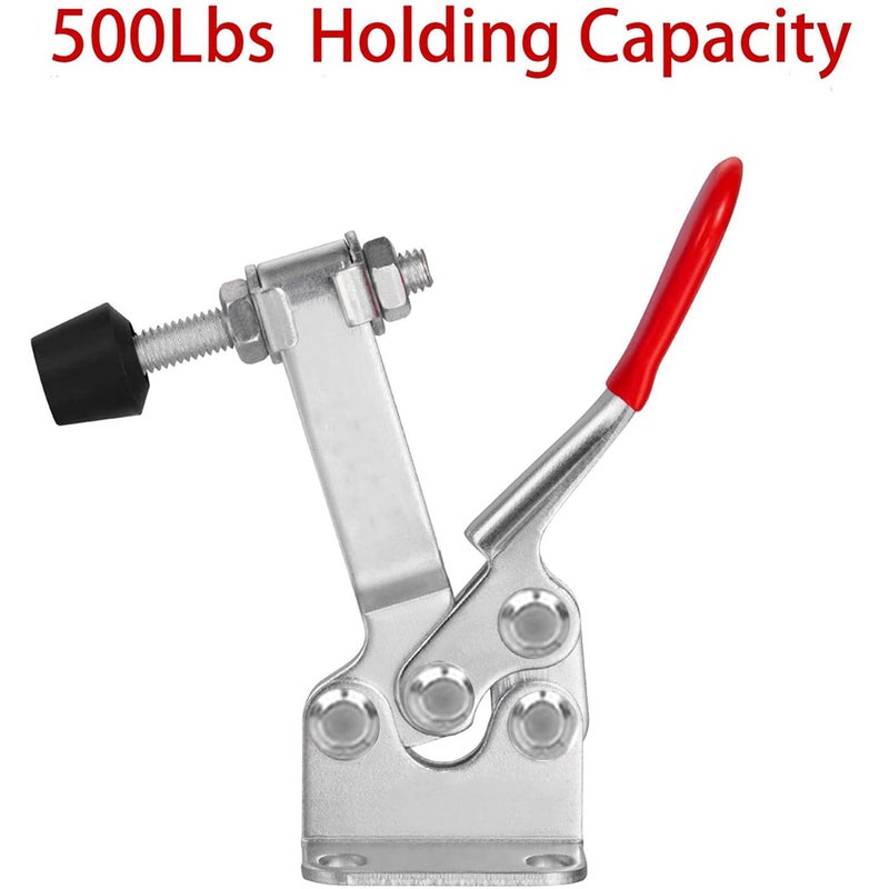 Accessbuy Toggle Clamp 225D 500Lbs Holding Capacity Heavy Duty Large Hold Down Clamp Quick-Release Horizontal Clampï¼ˆ2Pack) - Image 5